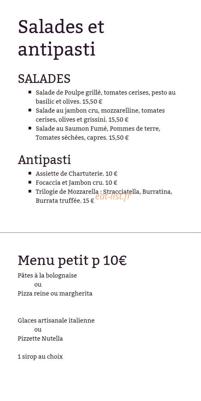 P Com Pizza — carte page 6
