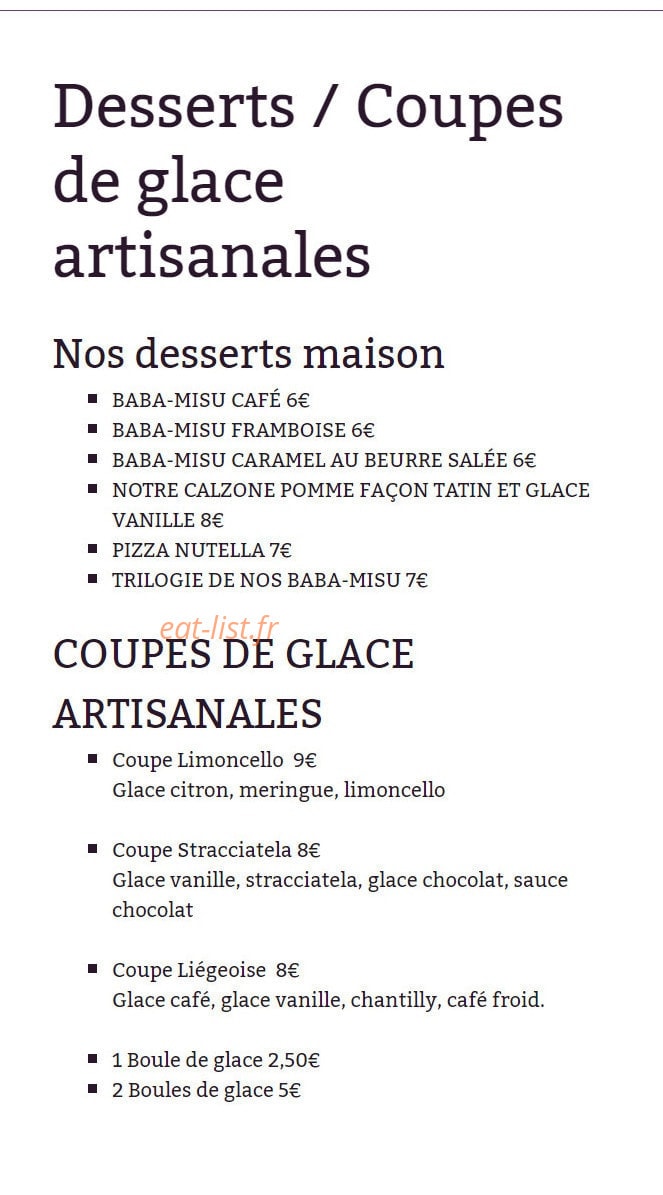 P Com Pizza — carte page 7