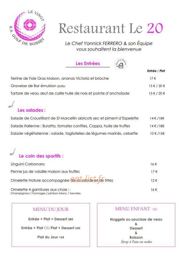 Le Vingt — carte page 1