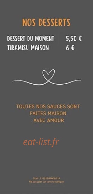 La tour en burger — carte page 6