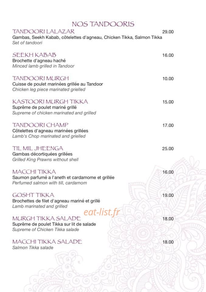 Namasté — carte page 3