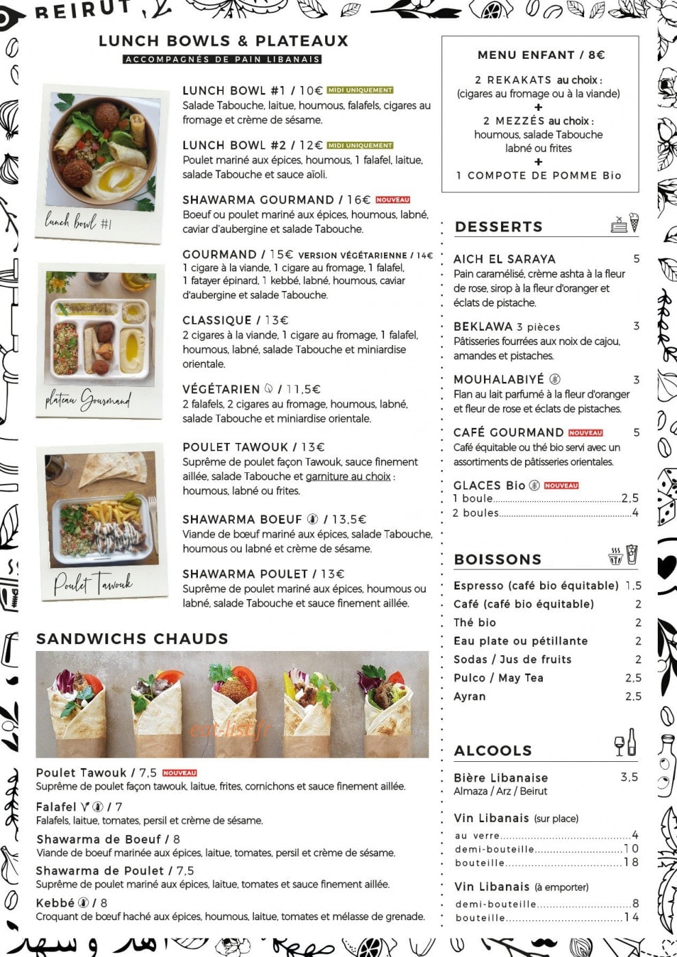 Mezze & Co — carte page 2