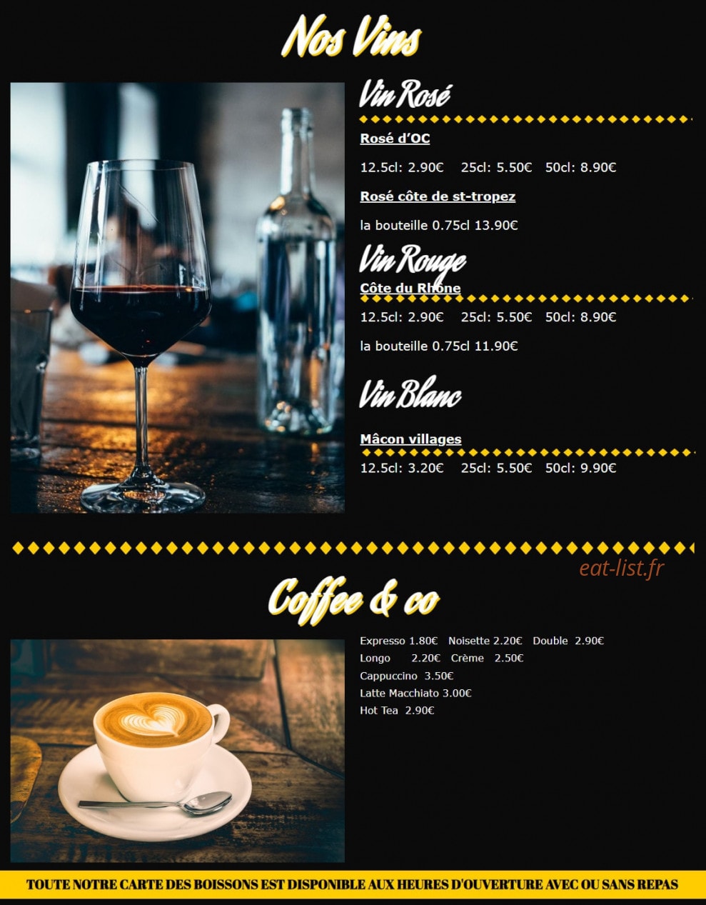 Sunset Vitam — carte page 9