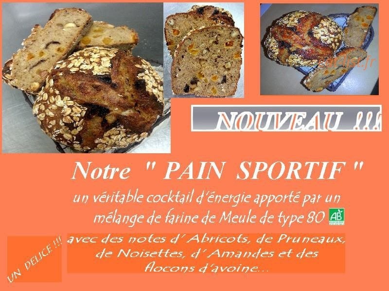 Carte et menu de Merveilles de Pain à Saint Julien en Genevois — Les pains sportifs