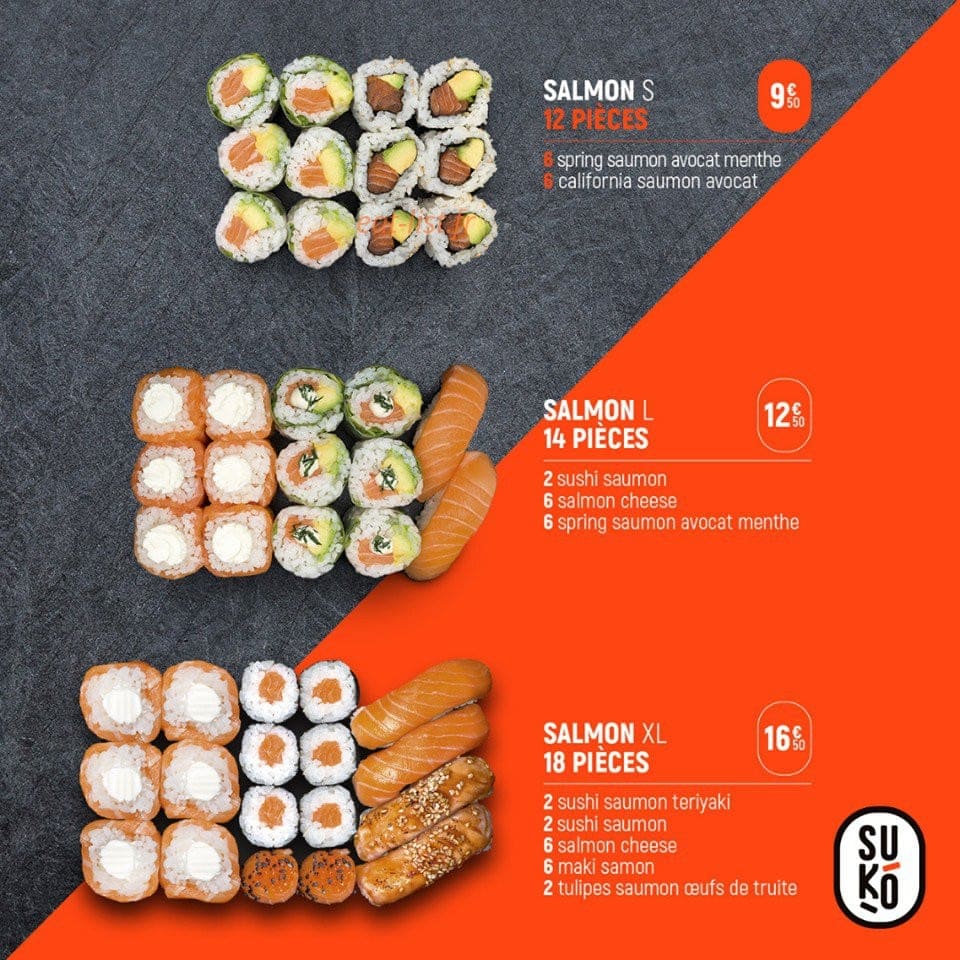 Carte et menu de Suko à Saint Julien en Genevois — Suko Box Salmon