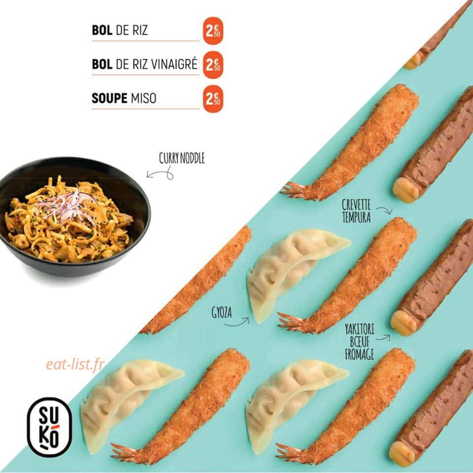 Carte et menu de Suko à Saint Julien en Genevois — Plats chauds 2