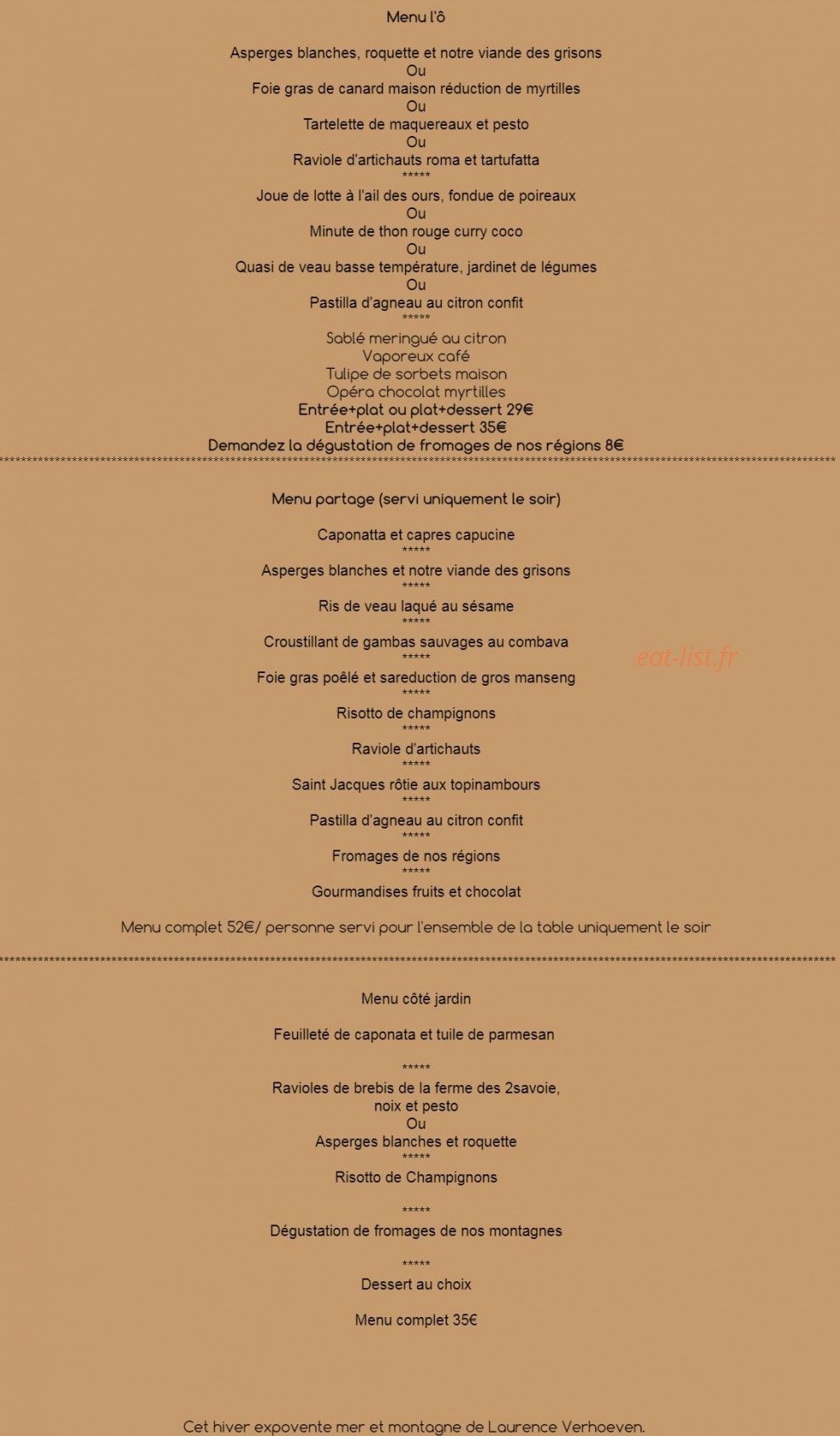 L'ô à la bouche — carte page 1