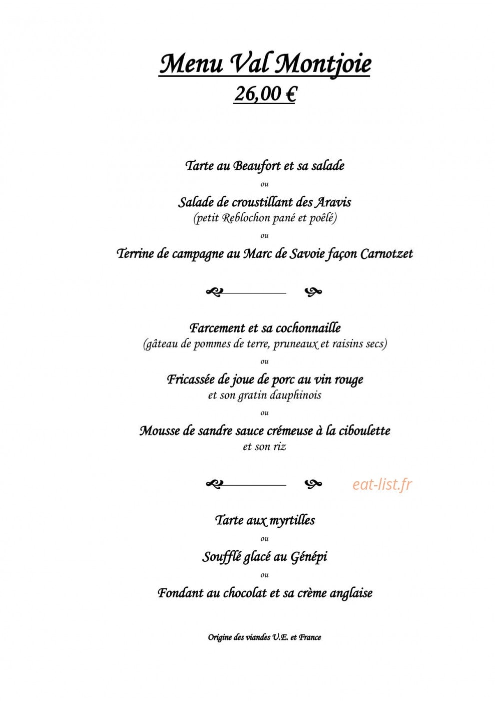 Le Carnotzet — carte page 6