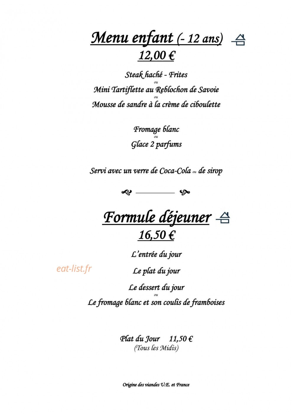 Le Carnotzet — carte page 8