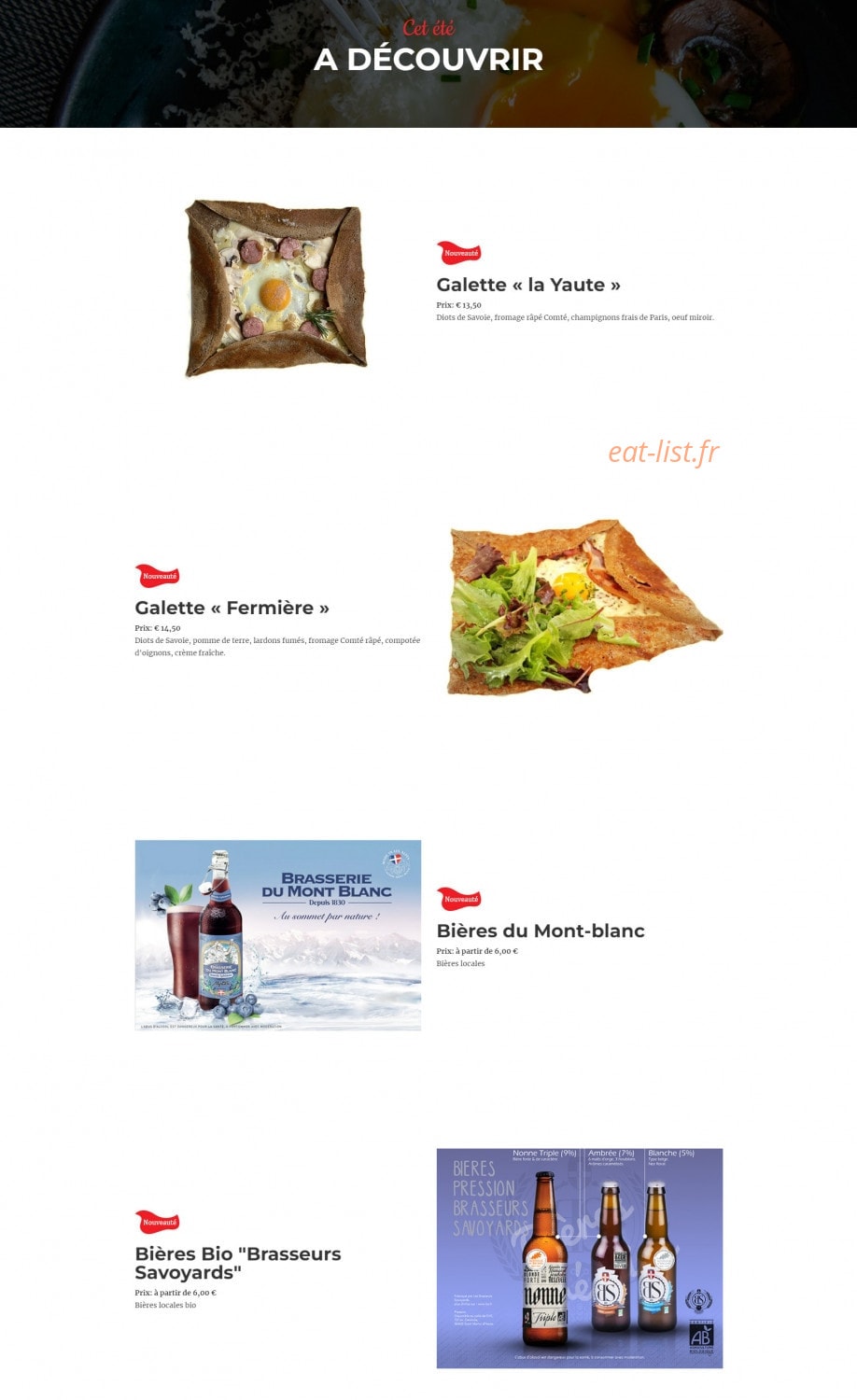 Les Airelles — carte page 1
