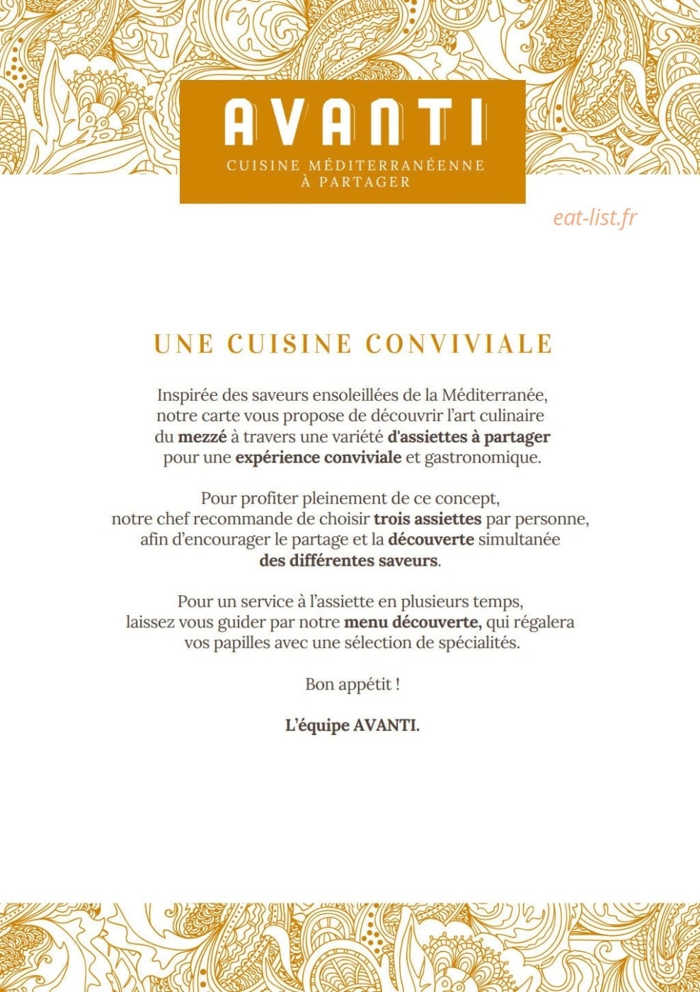 Avanti — carte page 4