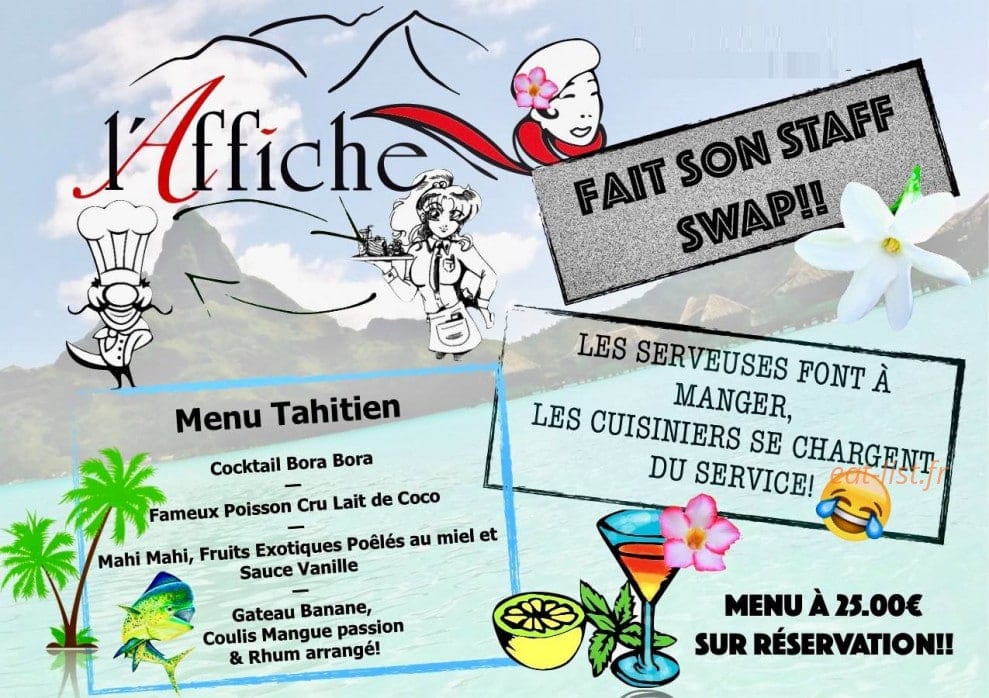 Brasserie L'affiche — carte page 1
