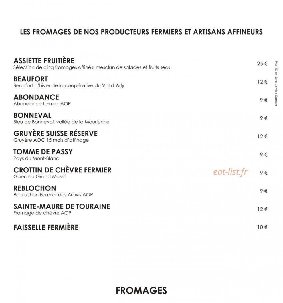 La Folie Douce — carte page 2