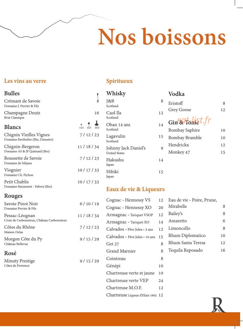 Le Relais des Communailles — carte page 3