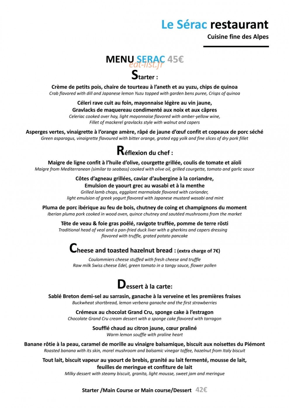 Le Serac — carte page 2