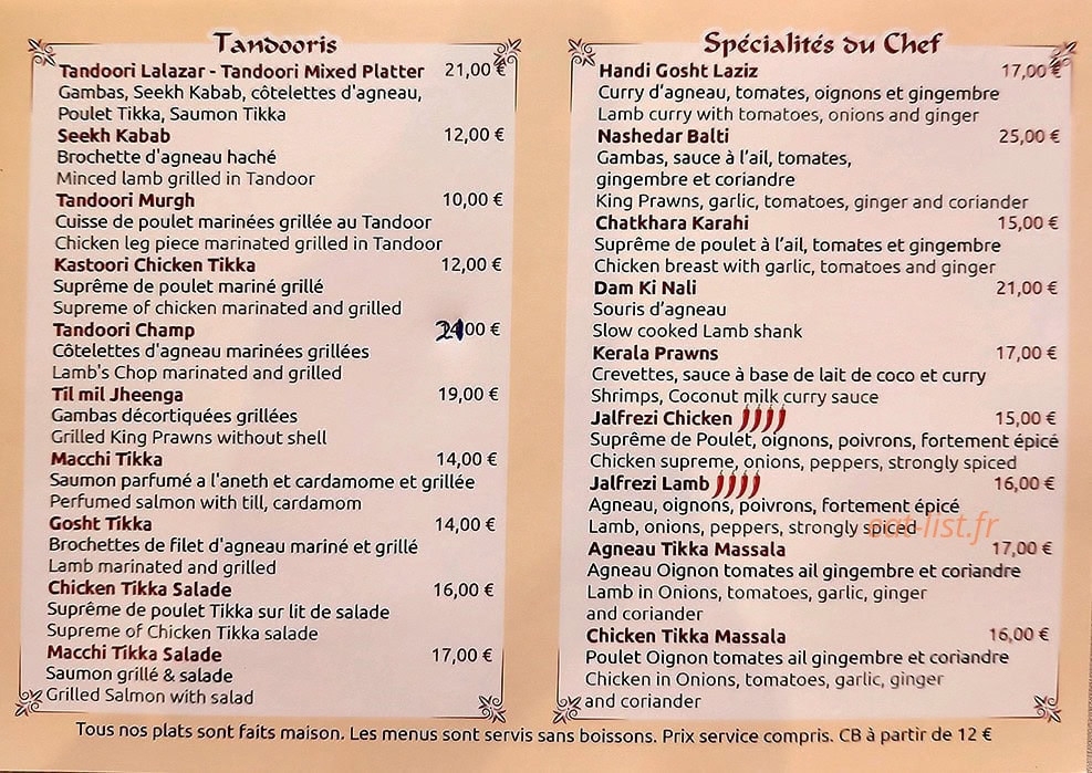 Le Taj Mahal — carte page 2