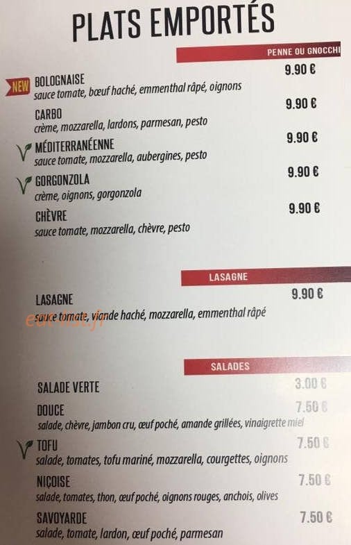 Pizza Lino — carte page 3