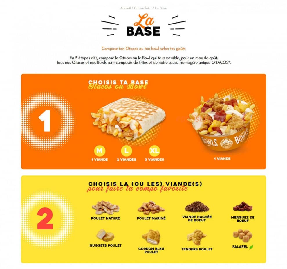 O'Tacos — carte page 1