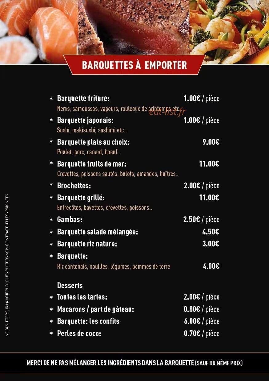 Panda wok — carte page 2