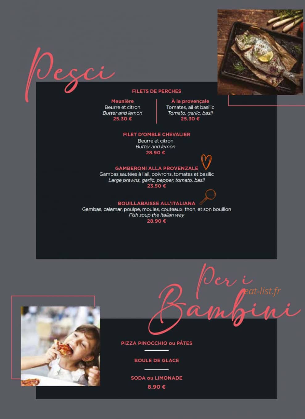 Zaino ristorante Thonon — carte page 8
