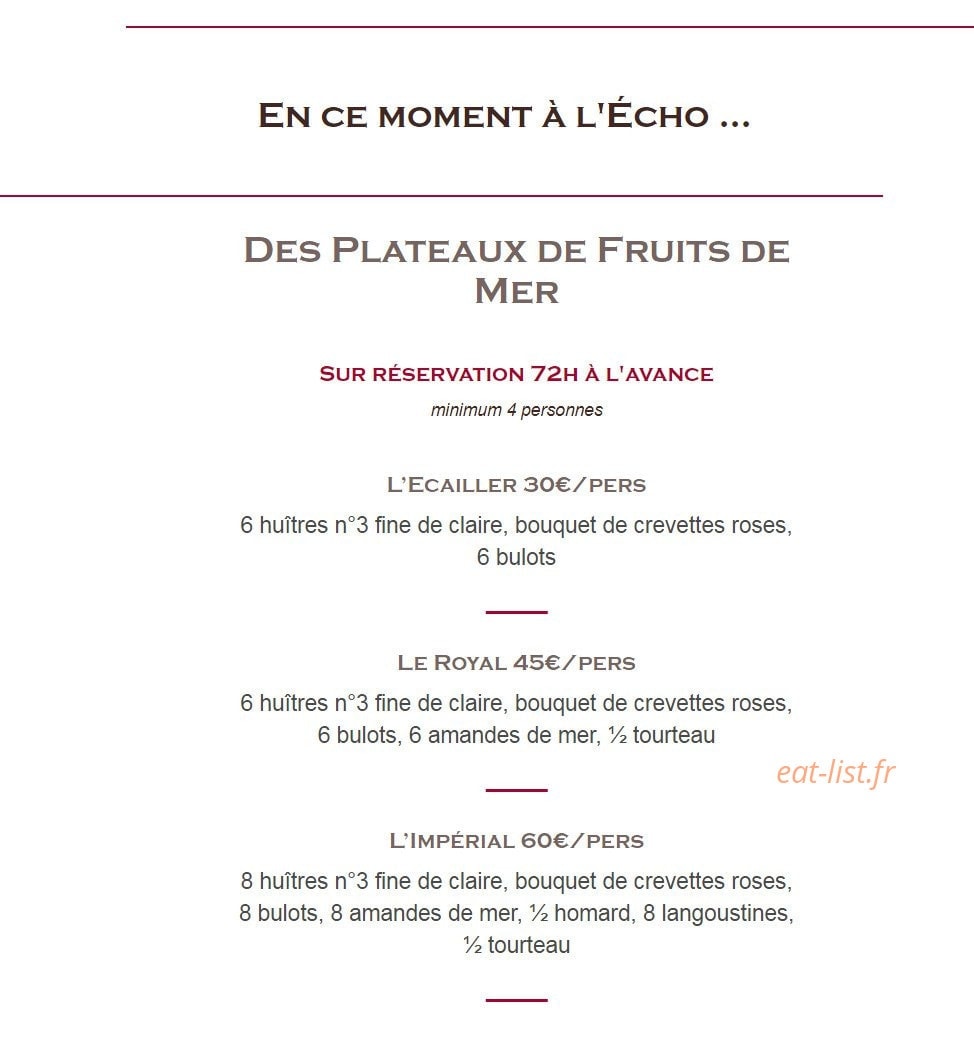 L'Echo des Montagnes — carte page 6