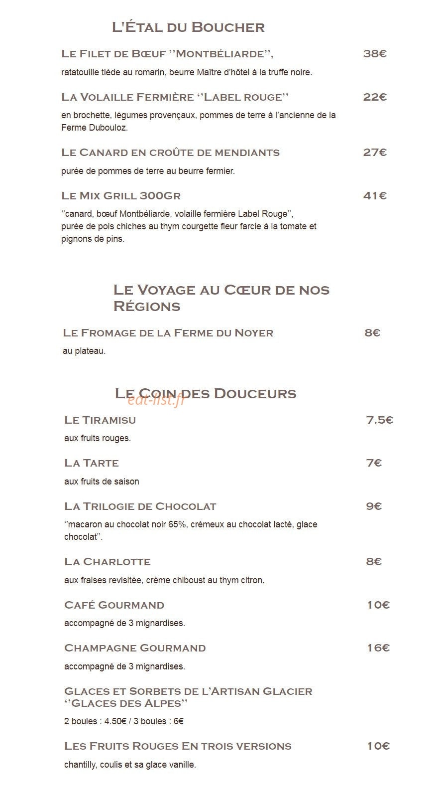 L'Echo des Montagnes — carte page 2