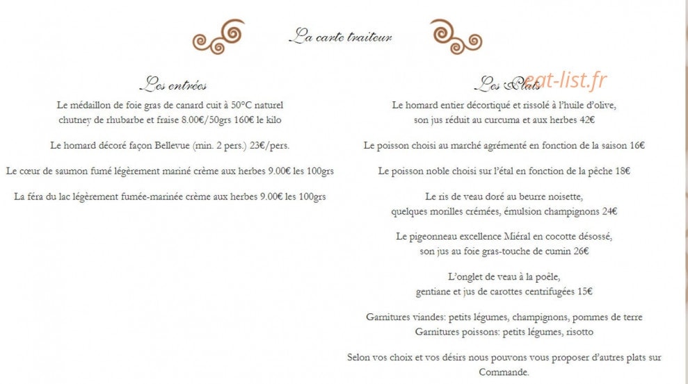 Le Clos du Lac — carte page 9