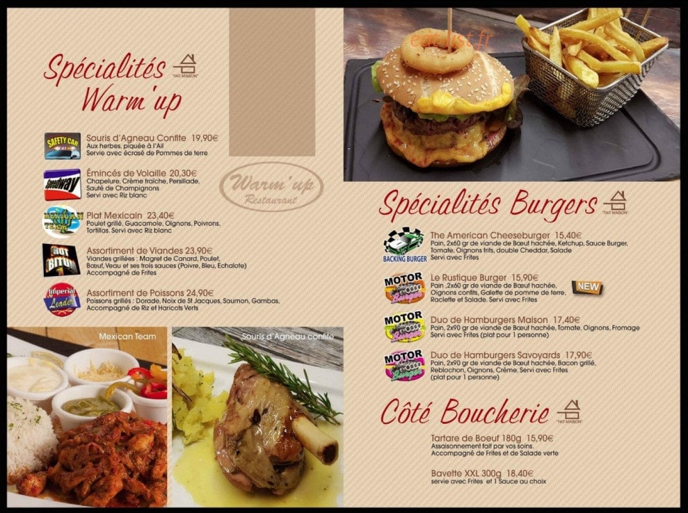 Warm'up — carte page 3