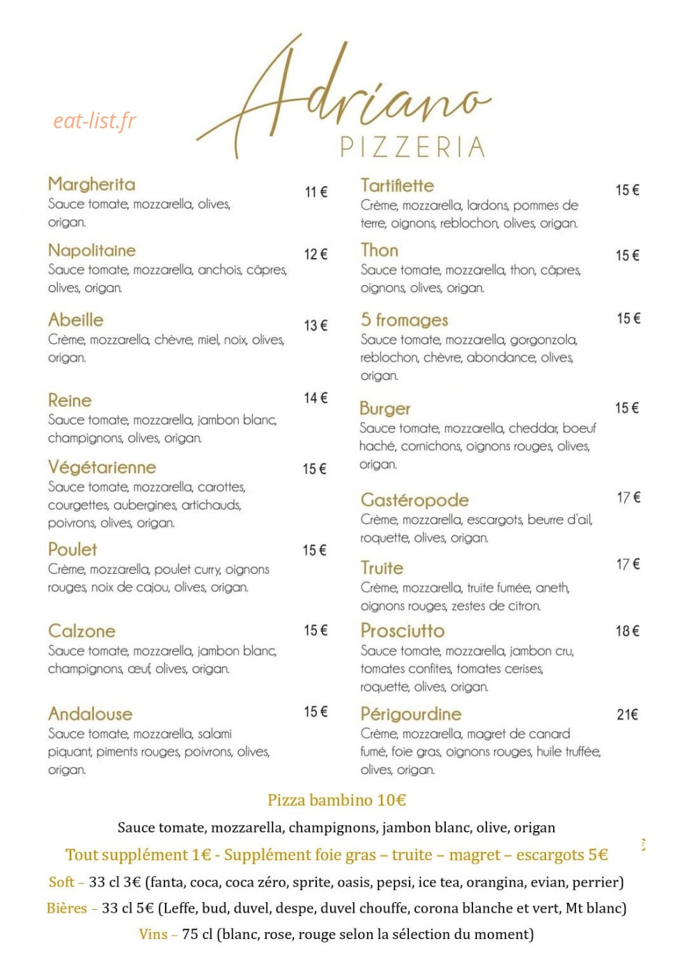 Adriano — carte page 1