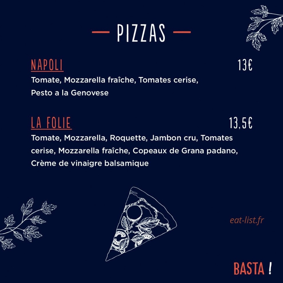 Basta — carte page 1