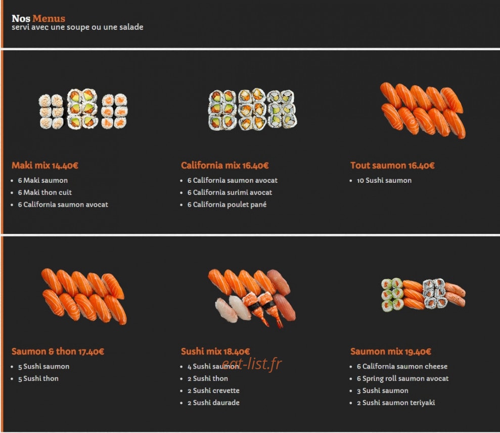 E-Sushi — carte page 2