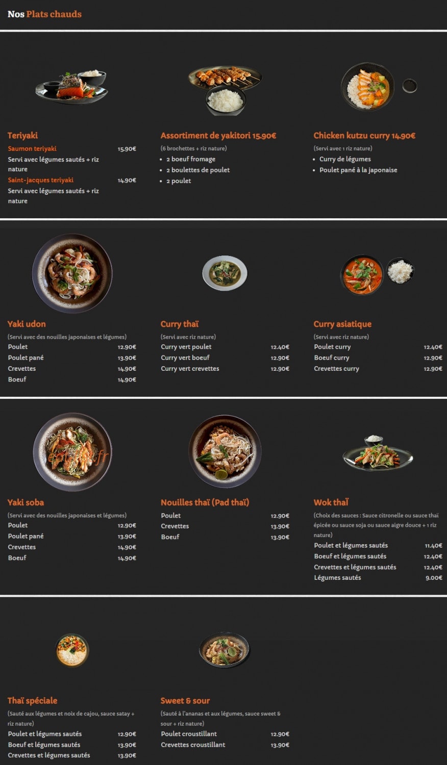 E-Sushi — carte page 7