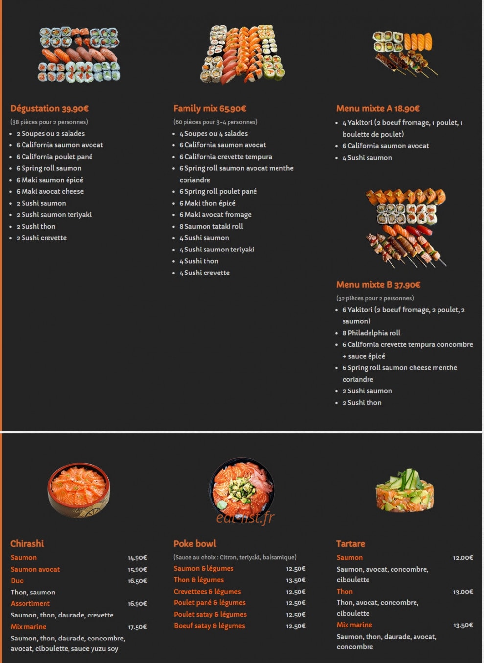 E-Sushi — carte page 3