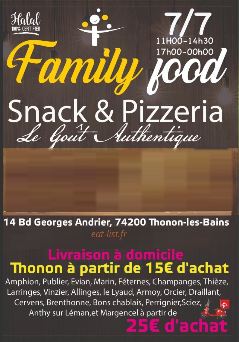 Familyfood — carte page 1