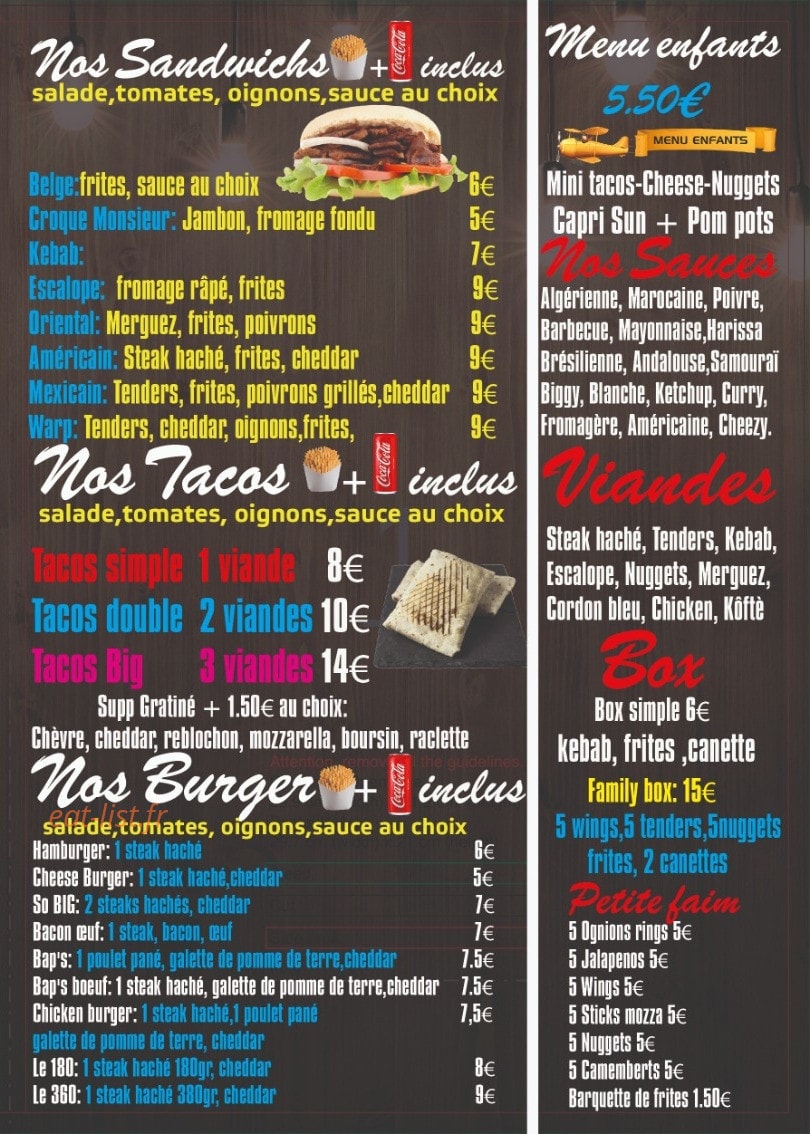 Familyfood — carte page 4