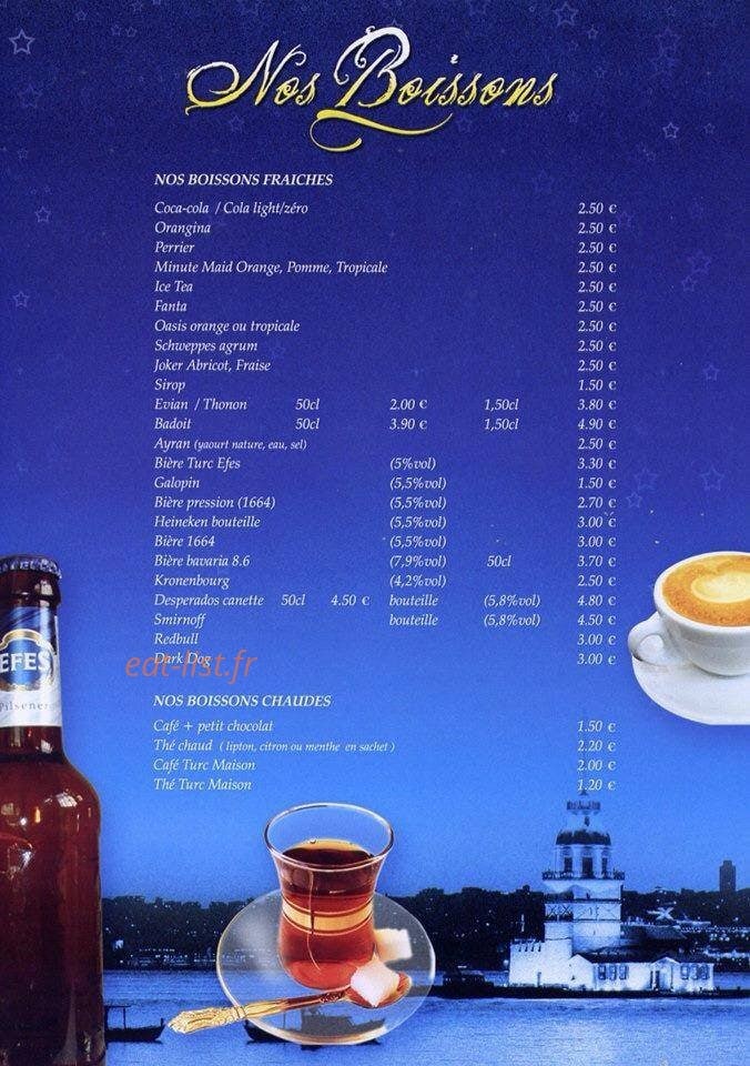Kebab de l'étoile — carte page 5
