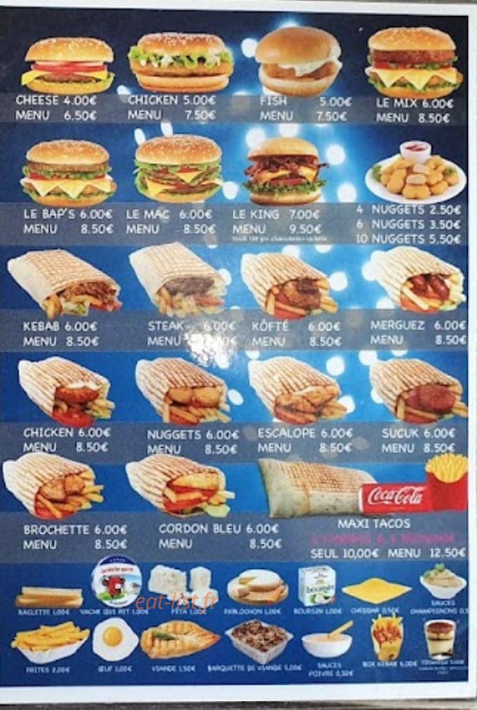 King Kebab — carte page 3