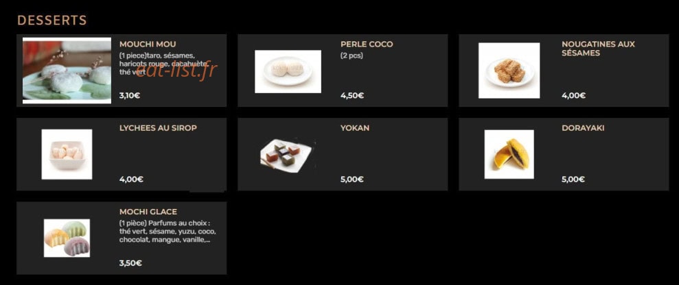 koki sushi — carte page 6