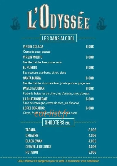 L'odyssée — carte page 6