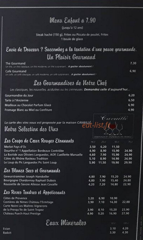 La Belle Epoque — carte page 3