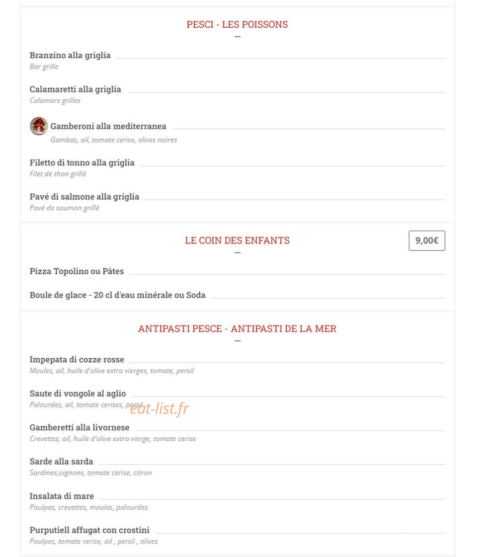 La Locanda Di Pulcinella — carte page 6