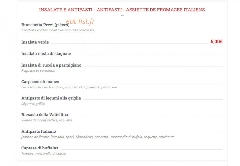 La Locanda Di Pulcinella — carte page 1