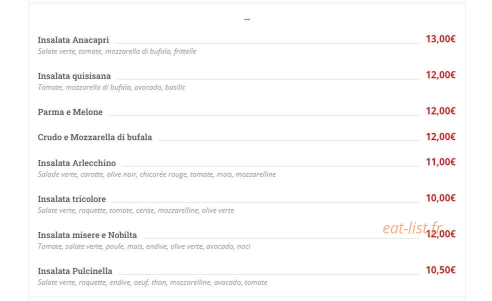 La Locanda Di Pulcinella — carte page 4