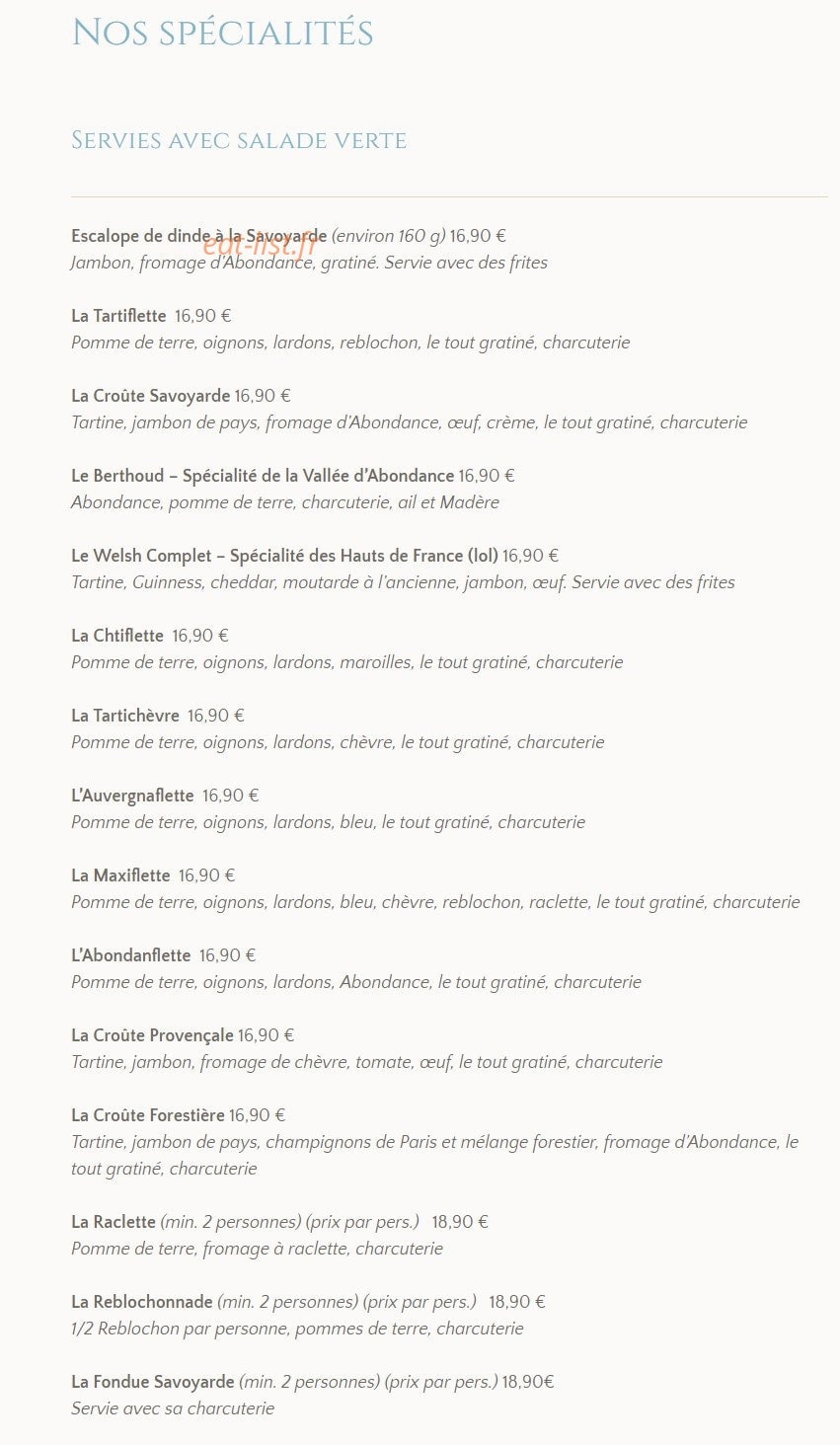 La Taverne d'Ici et d'Ailleurs — carte page 6
