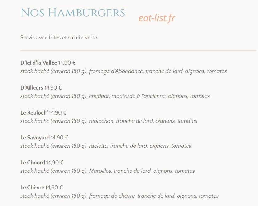 La Taverne d'Ici et d'Ailleurs — carte page 3