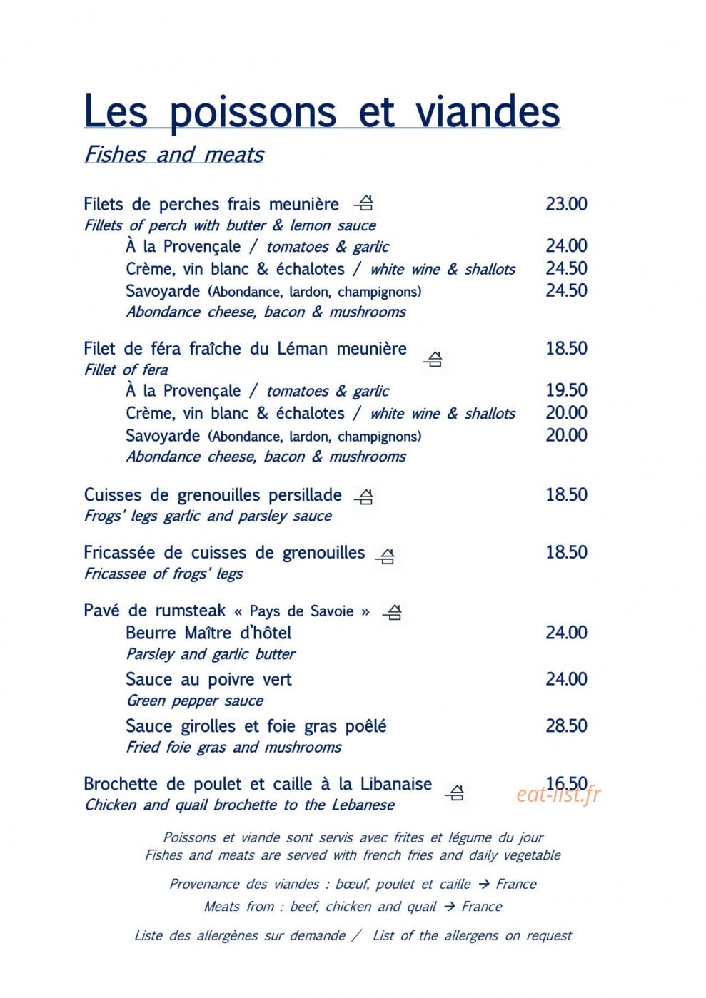 Le BistrÔ — carte page 5
