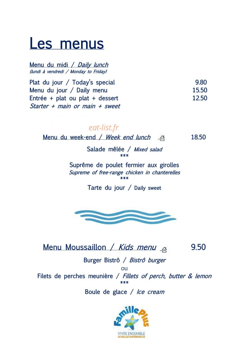 Le BistrÔ — carte page 2