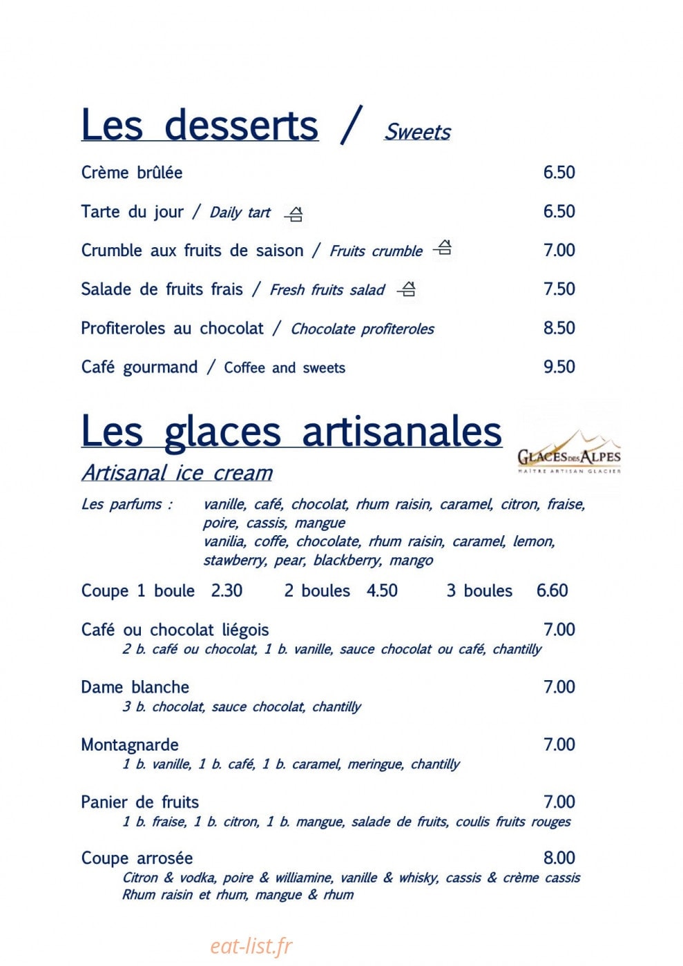 Le BistrÔ — carte page 6