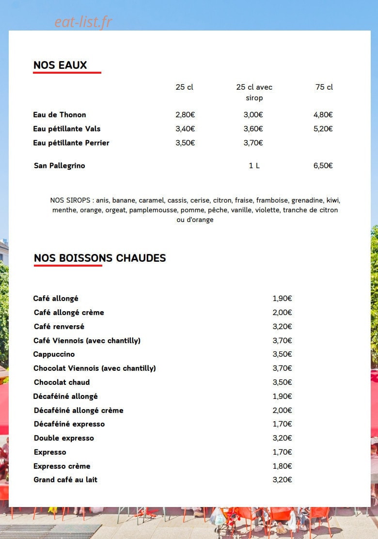Le Flore — carte page 8