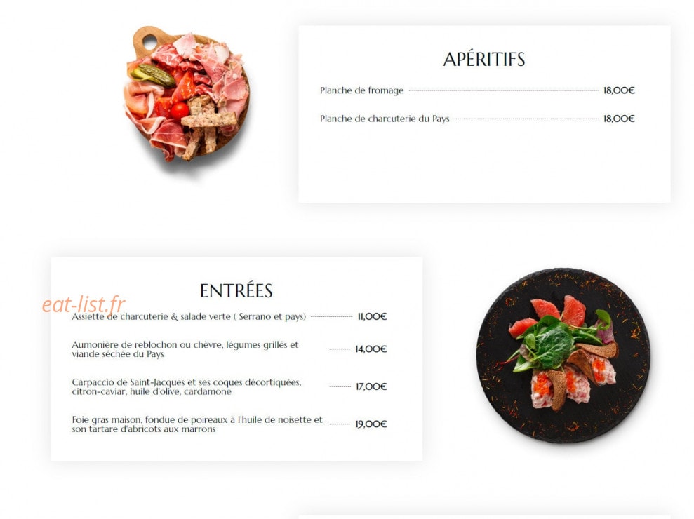 Les Marronniers — carte page 1